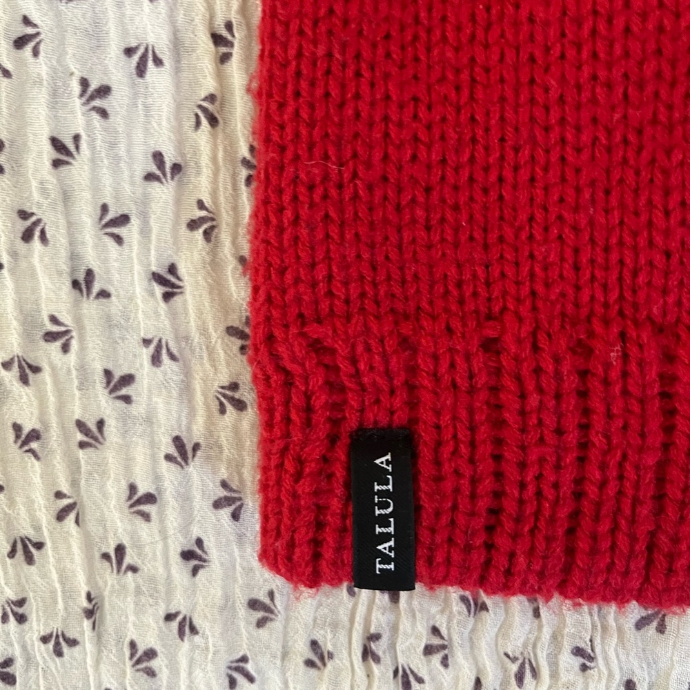 talula aritzia mittens red great condition